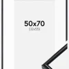 Ramme Victoria Sort 50x70 cm - Passepartout Hvid 33x56 cm