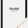 Ramme Visby Blank Guld 70x100 cm - Passepartout Sort 61x91,5 cm