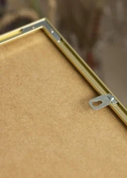 Ramme Visby Blank Guld 40x50 cm - Passepartout Sort 30x40 cm