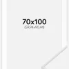 Ramme Visby Hvid 70x100 cm - Passepartout Hvid 24x36 inches