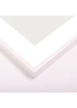 Ramme Visby Hvid 50x70 cm - Passepartout Hvid 42x59,4 cm (A2)