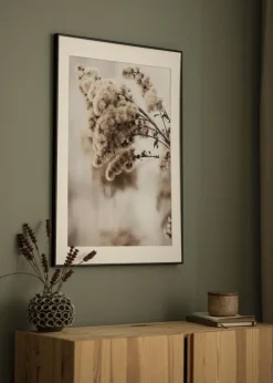 Ramme Visby Sort 50x70 cm - Passepartout Hvid 16x24 inches