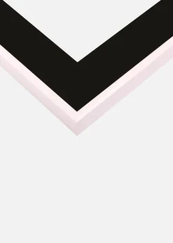 Ramme Visby Sort 70x100 cm - Passepartout Sort 62x93 cm