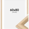 Ramme Västkusten Eg 60x80 cm - Passepartout Hvid 50x69 cm