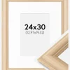 Ramme Västkusten Eg 24x30 cm - Passepartout Hvid 5,5x8 inches