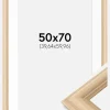 Ramme Västkusten Eg 50x70 cm - Passepartout Hvid 16x24 inches