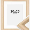 Ramme Västkusten Eg 20x25 cm - Passepartout Hvid 15x20 cm