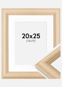 Ramme Västkusten Eg 20x25 cm - Passepartout Hvid 15x20 cm