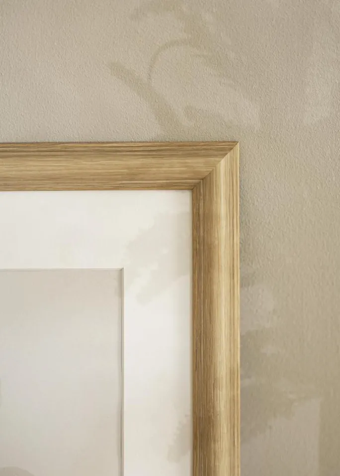 Ramme Västkusten Eg 20x25 cm - Passepartout Hvid 15x20 cm