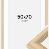 Ramme Västkusten Eg 50x70 cm - Passepartout Hvid 40x61 cm