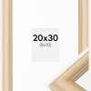 Ramme Västkusten Eg 20x30 cm - Passepartout Hvid 9x11 cm