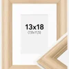 Ramme Västkusten Eg 13x18 cm - Passepartout Hvid B7 88x125 mm