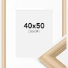 Ramme Västkusten Eg 40x50 cm - Passepartout Hvid 27x35 cm