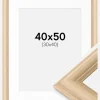 Ramme Västkusten Eg 40x50 cm - Passepartout Hvid 31x41 cm