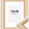 Ramme Västkusten Eg 13x18 cm - Passepartout Hvid 9x12 cm