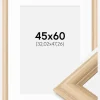 Ramme Västkusten Eg 45x60 cm - Passepartout Hvid 13x19 inches