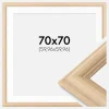 Ramme Västkusten Eg 70x70 cm - Passepartout Hvid 24x24 inches