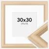 Ramme Västkusten Eg 30x30 cm - Passepartout Hvid 20x20 cm