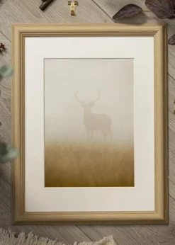 Ramme Västkusten Eg 60x80 cm - Passepartout Hvid 49,3x69,3 cm