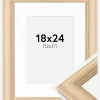 Ramme Västkusten Eg 18x24 cm - Passepartout Hvid 13x18 cm