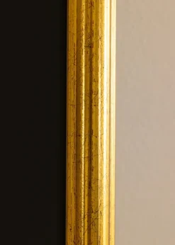 Ramme Västkusten Guld 40x100 cm - Passepartout Sort 30x91 cm