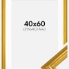 Ramme Västkusten Guld 40x60 cm - Passepartout Hvid 32,9x48,3 cm (A3+)