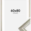 Ramme Västkusten Sølv 60x80 cm - Passepartout Hvid 50x70 cm
