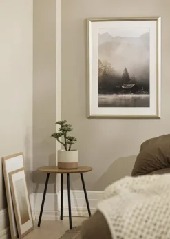 Ramme Västkusten Sølv 70x100 cm - Passepartout Hvid 62x85 cm