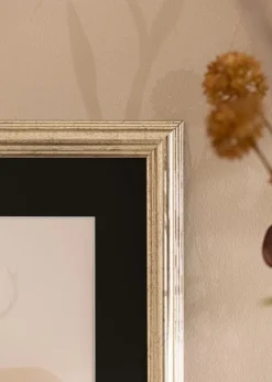 Ramme Västkusten Sølv 70x100 cm - Passepartout Sort 62x93 cm