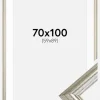 Ramme Västkusten Sølv 70x100 cm - Passepartout Hvid 60x90 cm