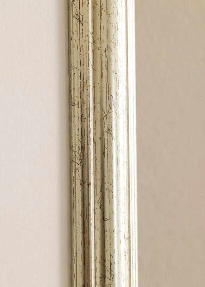 Ramme Västkusten Sølv 70x100 cm - Passepartout Hvid 60x90 cm