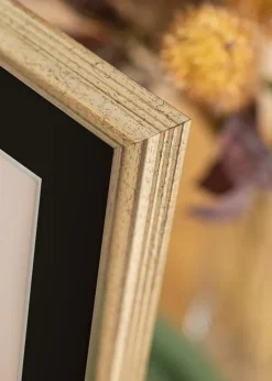 Ramme Västkusten Sølv 70x100 cm - Passepartout Sort 61x91,5 cm