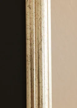 Ramme Västkusten Sølv 70x100 cm - Passepartout Sort 61x91,5 cm