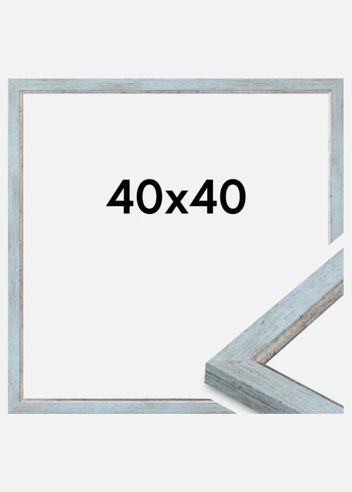 Ramme Whitby Akrylglas Blå 40x40 cm