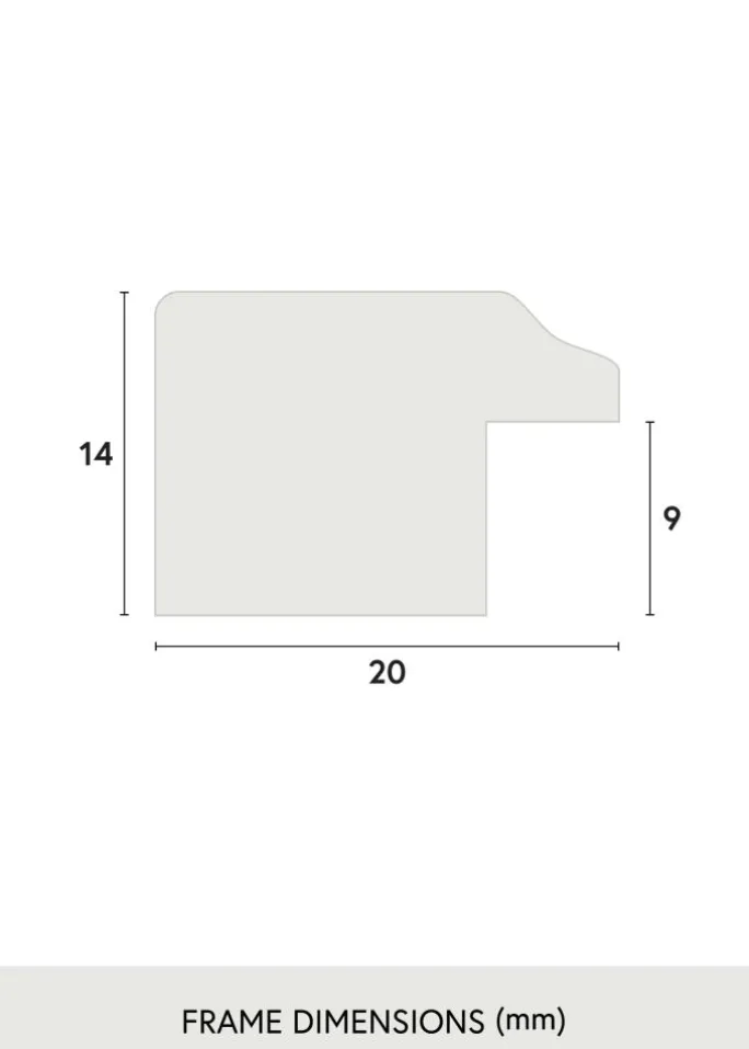 Ramme Whitby Akrylglas Blå 40x40 cm