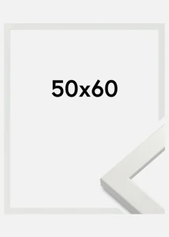 Ramme White Wood Glossy Akrylglas 50x60 cm