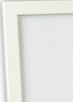Ramme White Wood Glossy 40x50 cm - Passepartout Hvid 29,7x42 cm (A3)