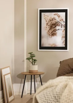 Ramme White Wood 40x100 cm - Passepartout Sort 30x90 cm