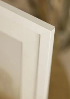 Ramme White Wood 40x50 cm - Passepartout Hvid 27x35 cm
