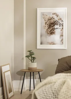 Ramme White Wood 50x60 cm - Passepartout Hvid 35x45 cm