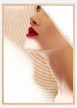 Red Lips Plakat (21x29.7 cm (A4))