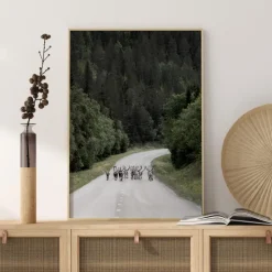 Reindeer road Plakat (21x29.7 cm (A4))