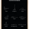 Restorative Yoga - Black Plakat (21x29.7 cm (A4))