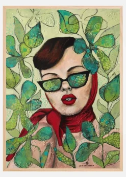 Retro lady 4 Plakat (21x29.7 cm (A4))