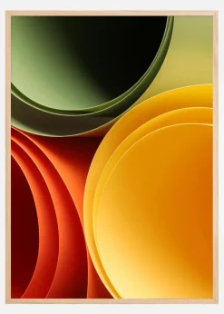 Round Shapes Plakat (21x29.7 cm (A4))