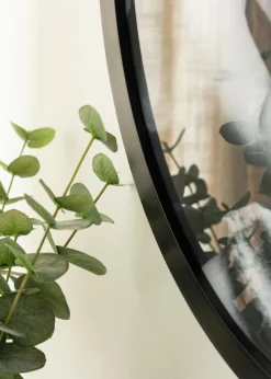 Rund Ramme Akrylglas Sort 50 cm Ø