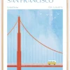 San Francisco Plakat (21x29.7 cm (A4))