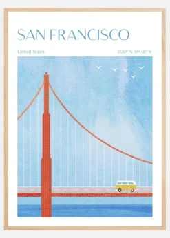 San Francisco Plakat (21x29.7 cm (A4))