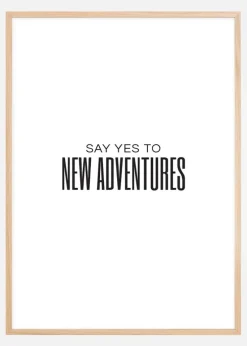 Say yes to new adventures II Plakat (21x29.7 cm (A4))