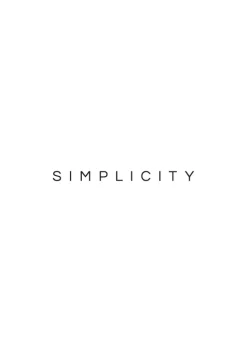 Simplicity Plakat (21x29.7 cm (A4))